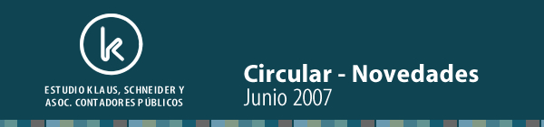 Circular - Novedades Mayo 2007